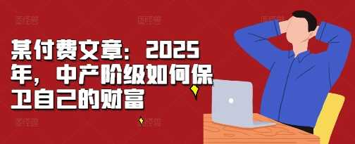 某付费文章：2025年，中产阶级如何保卫自己的财富-云壹网创