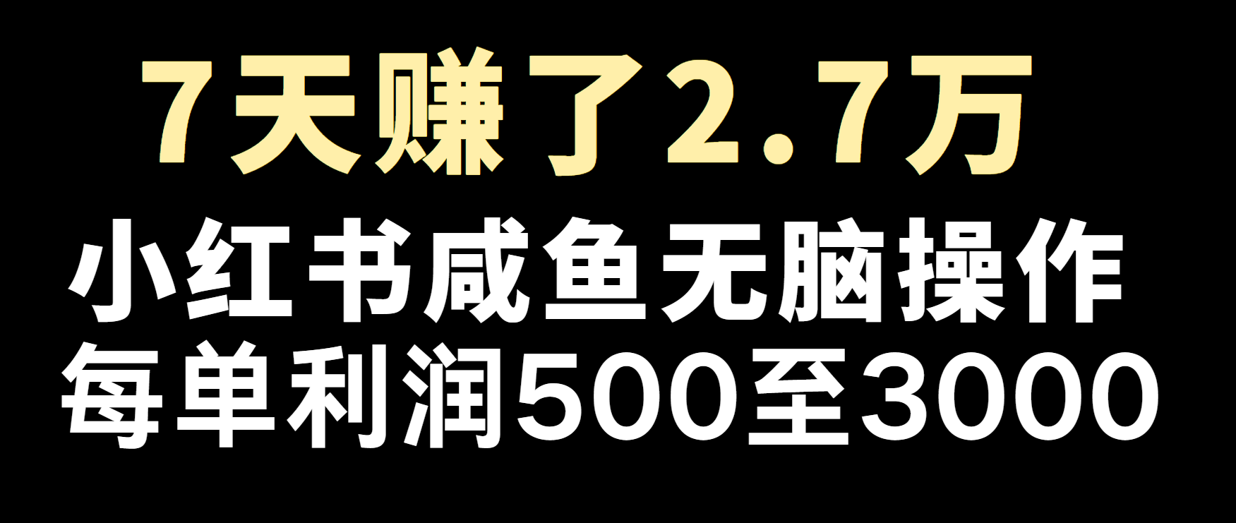冷门暴利，超级简单的项目0成本玩法，每单在500至4000的利润-云壹网创