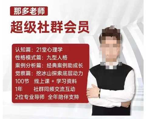 那多老师超级社群会员：开启自我探索之路，提升内在力量-云壹网创