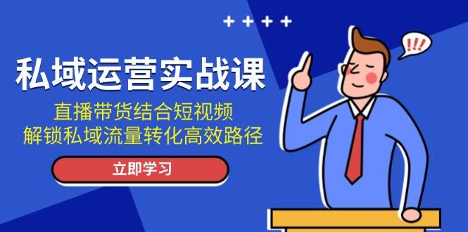 （13587期）私域运营实战课：直播带货结合短视频，解锁私域流量转化高效路径-云壹网创