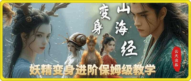 云天AI山海经变身视频教程，妖精变身进阶保姆级教学-云壹网创
