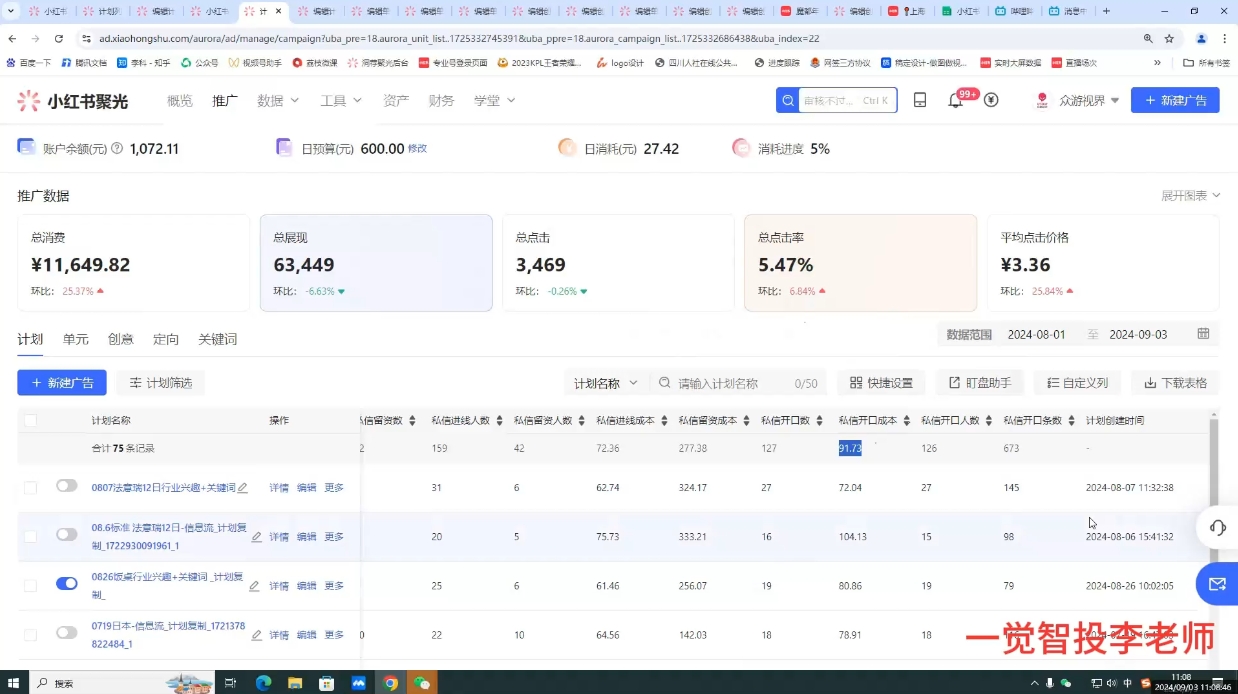 李老师·小红书运营投流，0基础实战教学-云壹网创