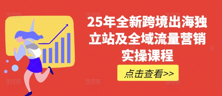 25年全新跨境出海独立站及全域流量营销实操课程，跨境电商独立站TIKTOK全域营销普货特货玩法大全-云壹网创