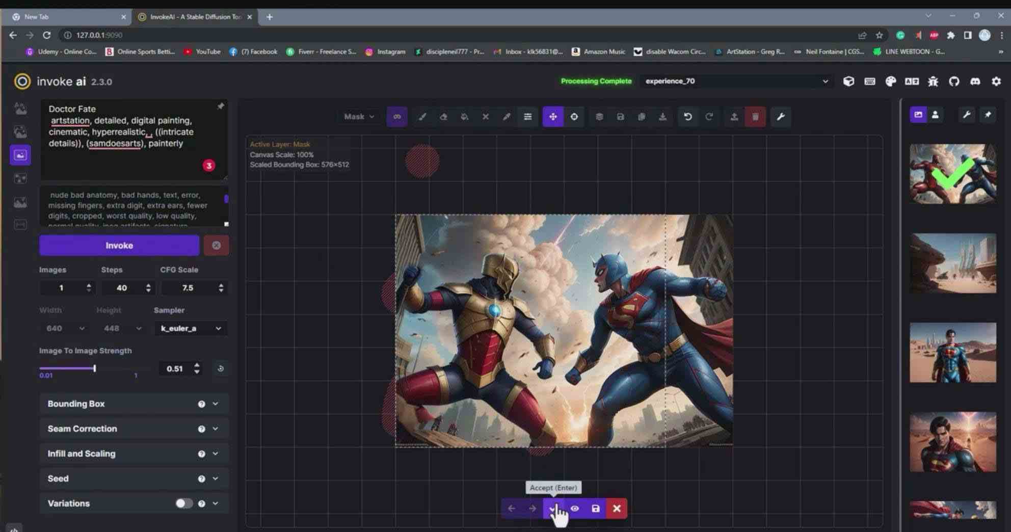 （9760期）Invoke AI 绘画教程-零基础创作可以销售的完美插图-49节-中英字幕-云壹网创