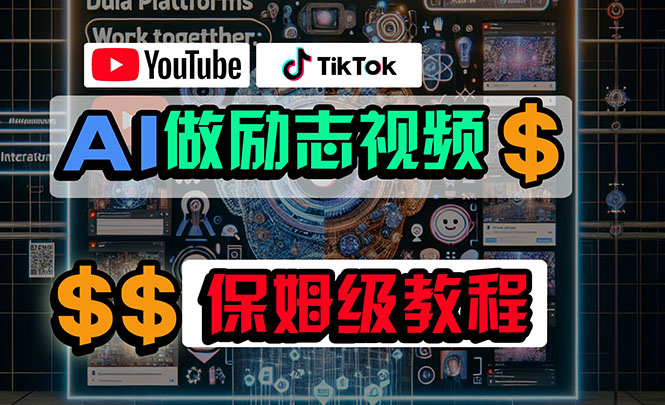 （10520期）利用AI制作励志视频，在YouTube和TikTok赚钱，小白可做（附工具）-云壹网创