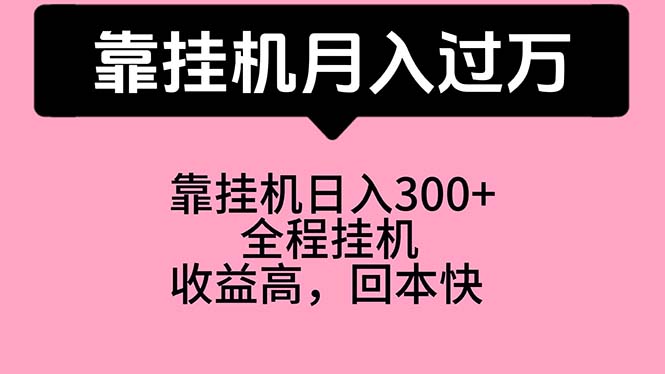(10572期)靠挂机,月入过万,特别适合宝爸宝妈学生党,工作室特别推荐-云壹网创