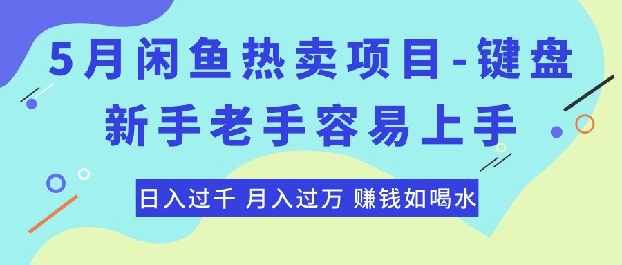 （10749期）最新闲鱼热卖项目-键盘，新手老手容易上手，日入过千，月入过万，赚钱…-云壹网创