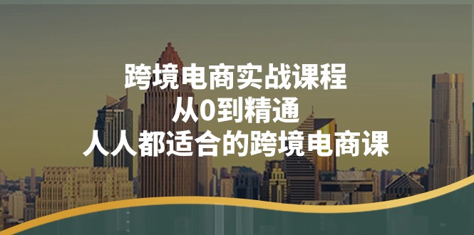 （11183期）跨境电商实战课程：从0到精通，人人都适合的跨境电商课（14节课）-云壹网创