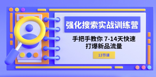 （11557期）强化 搜索实战训练营，手把手教你 7-14天快速-打爆新品流量（13节课）-云壹网创