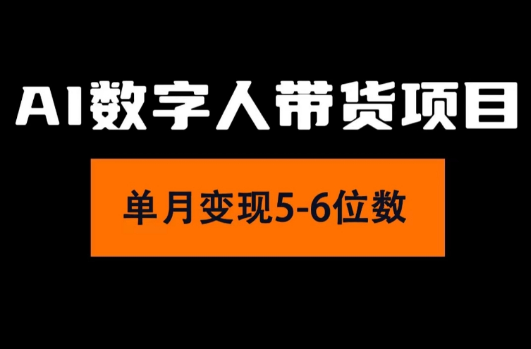 （11751期）2024年Ai数字人带货，小白就可以轻松上手，真正实现月入过万的项目-云壹网创