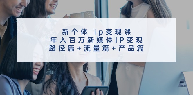 （11971期）新个体 ip变现课，年入百万新媒体IP变现，路径篇+流量篇+产品篇-云壹网创