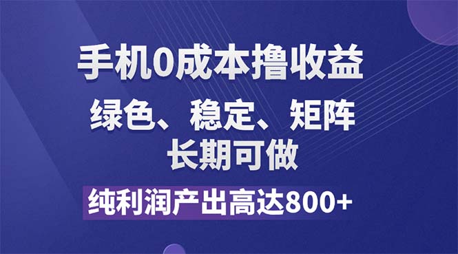 （11976期）纯利润高达800+，手机0成本撸羊毛，项目纯绿色，可稳定长期操作！-云壹网创