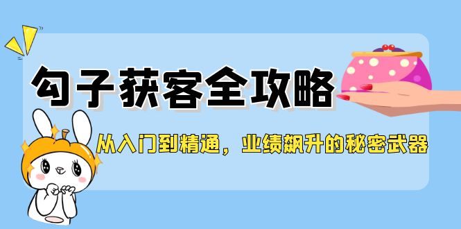 （12247期）从入门到精通，勾子获客全攻略，业绩飙升的秘密武器-云壹网创
