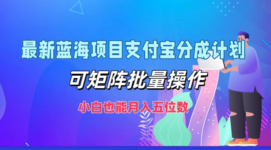 （12515期）最新蓝海项目支付宝分成计划，可矩阵批量操作，小白也能月入五位数-云壹网创