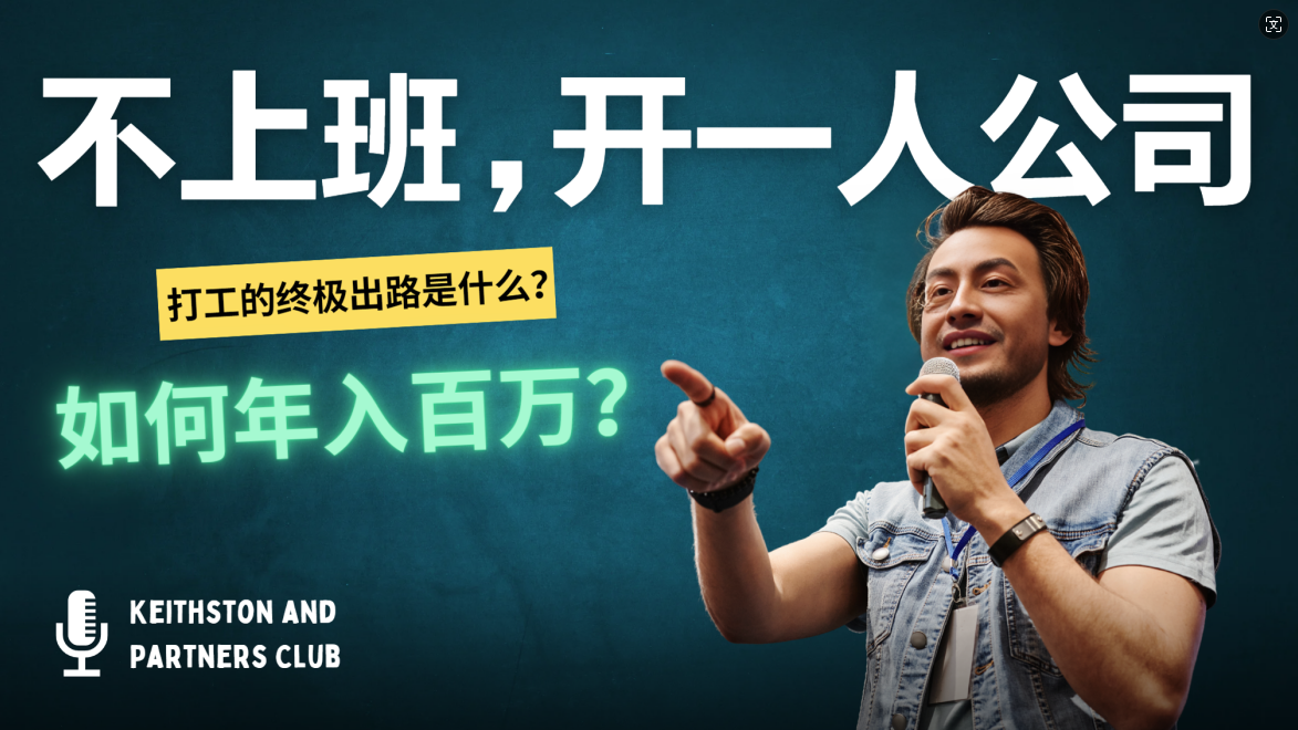 （12647期）不上班，开一人公司，如何年入百万？-云壹网创