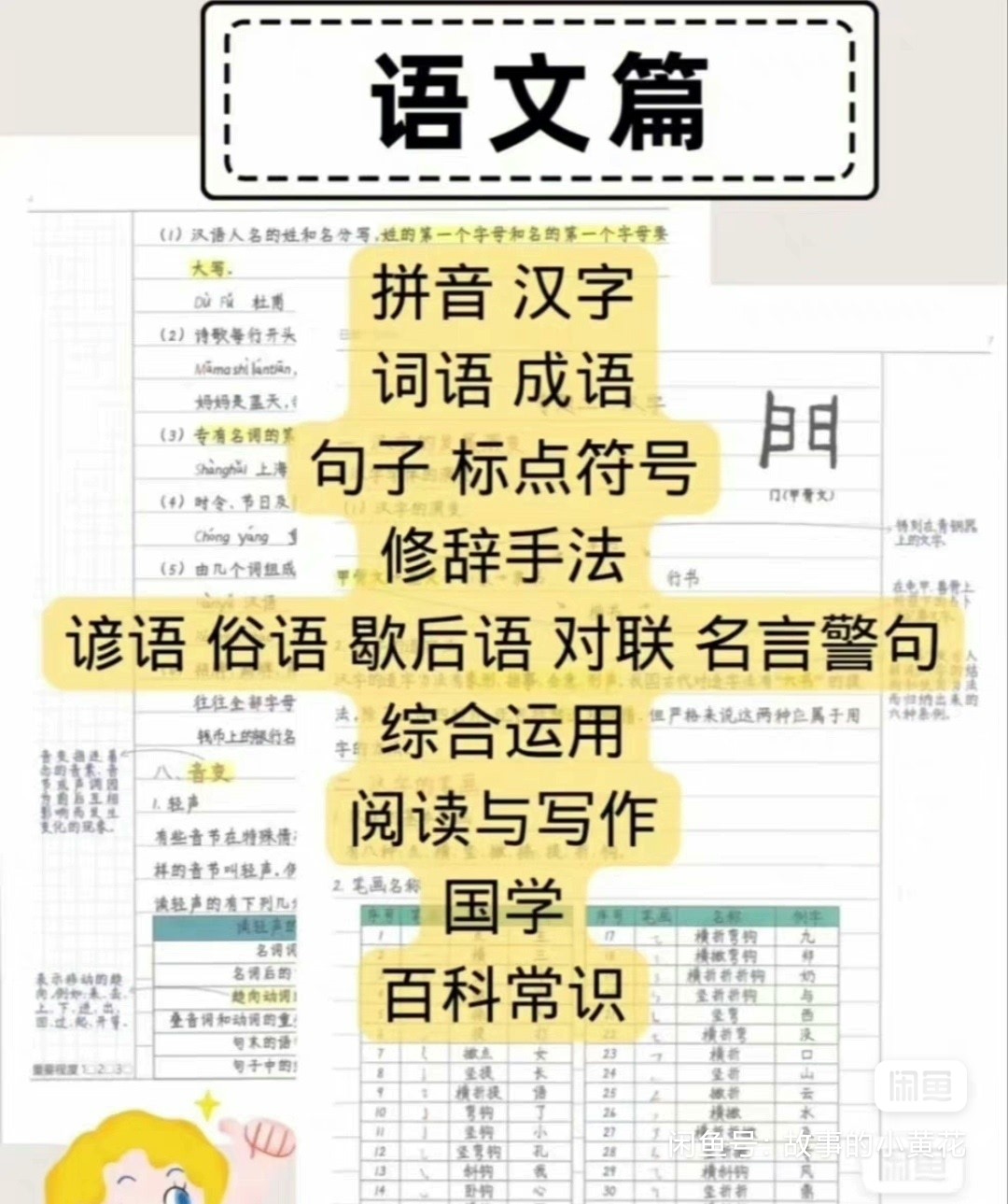 小学全年级学霸笔记 语文数学英语知识点归纳难重点全覆盖插图1