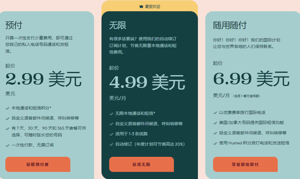 Hushed美国虚拟手机号注册及使用教程（接打电话+收验证码+保号+替代）插图3