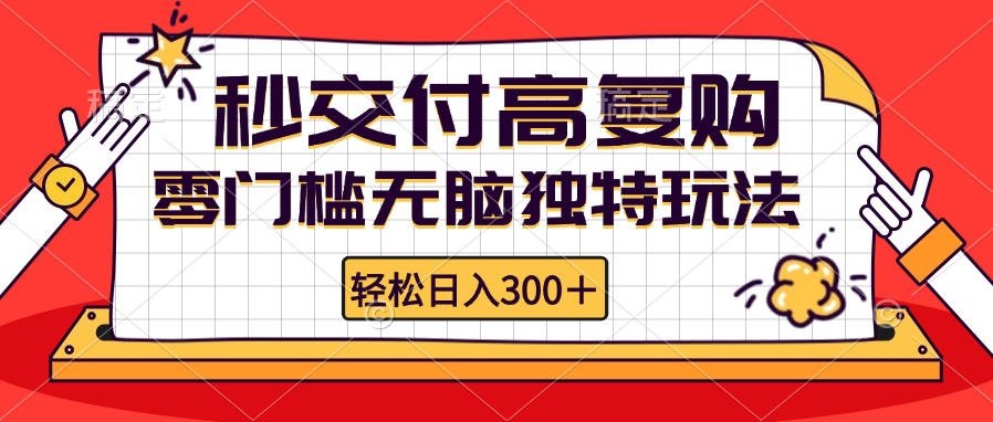 （12839期）零门槛无脑独特玩法 轻松日入300+秒交付高复购   矩阵无上限-云壹网创