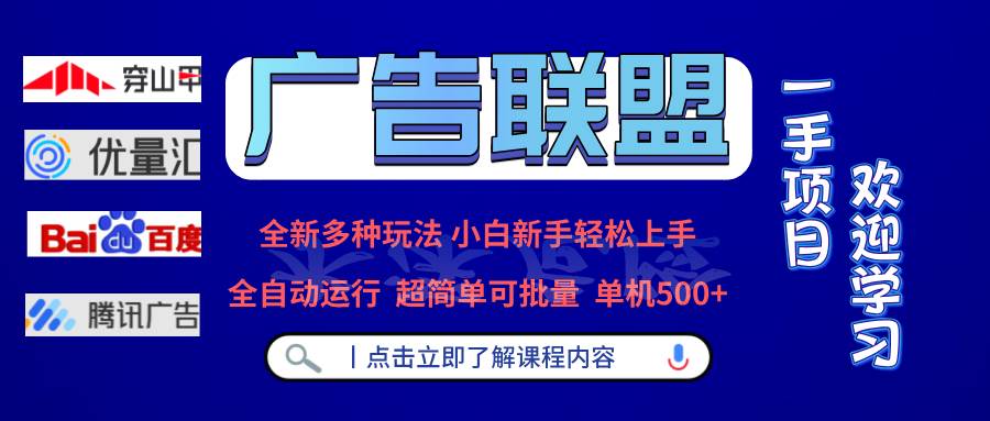 （13258期）广告联盟 全新多种玩法 单机500+  全自动运行  可批量运行-云壹网创