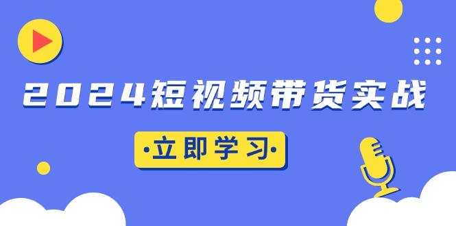 2024短视频带货实战：底层逻辑 实操技巧，橱窗引流、直播带货-云壹网创